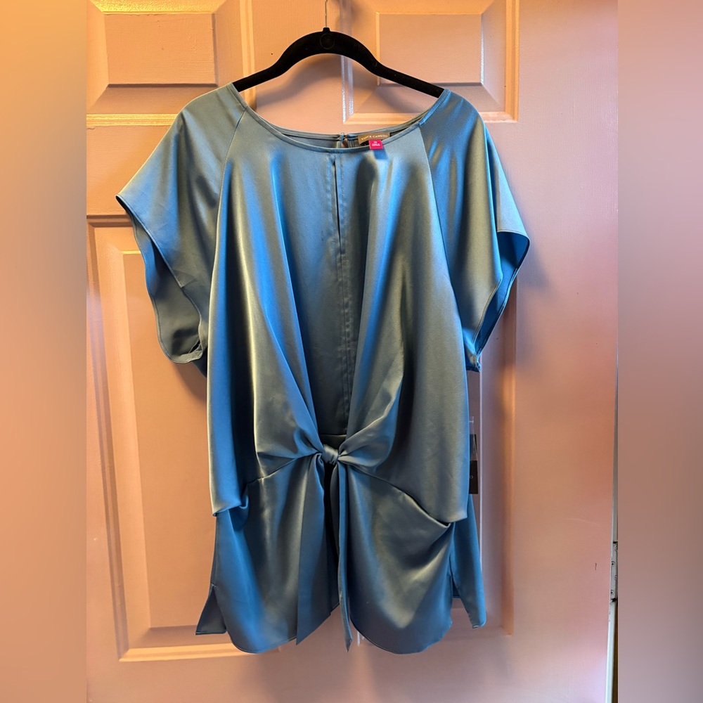 Vince Camuto Blur Satin Blouse